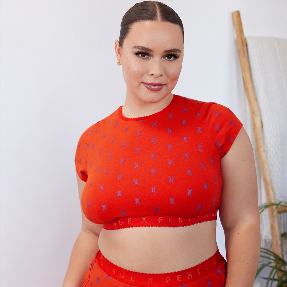 NWT Savage X Fenty Cotton Jersey Crop Top